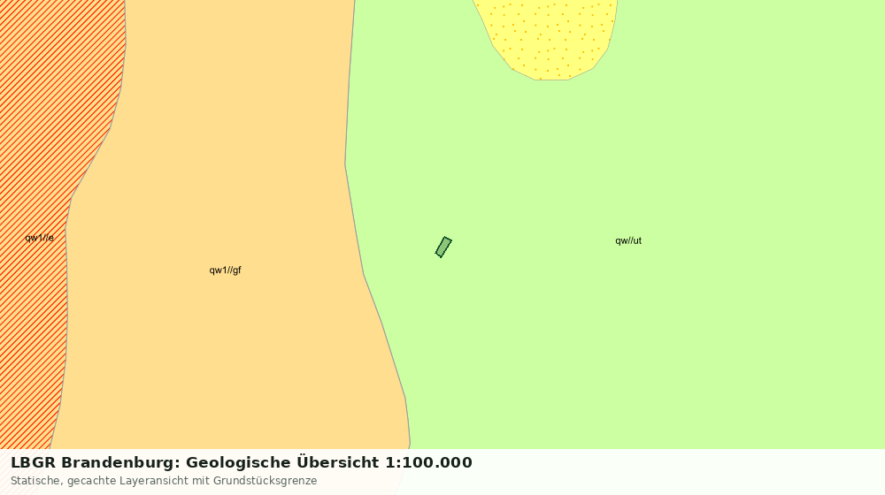 Statische Kartenansicht: LBGR Brandenburg: Geologische Übersicht 1:100.000