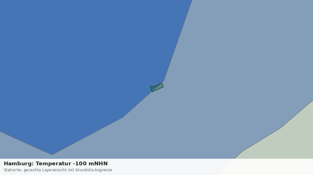 Statische Kartenansicht: Hamburg: Temperatur -100 mNHN