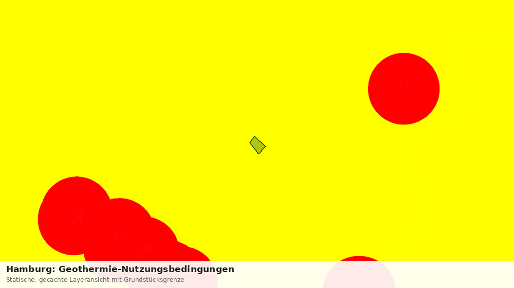 Statische Kartenansicht: Hamburg: Geothermie-Nutzungsbedingungen