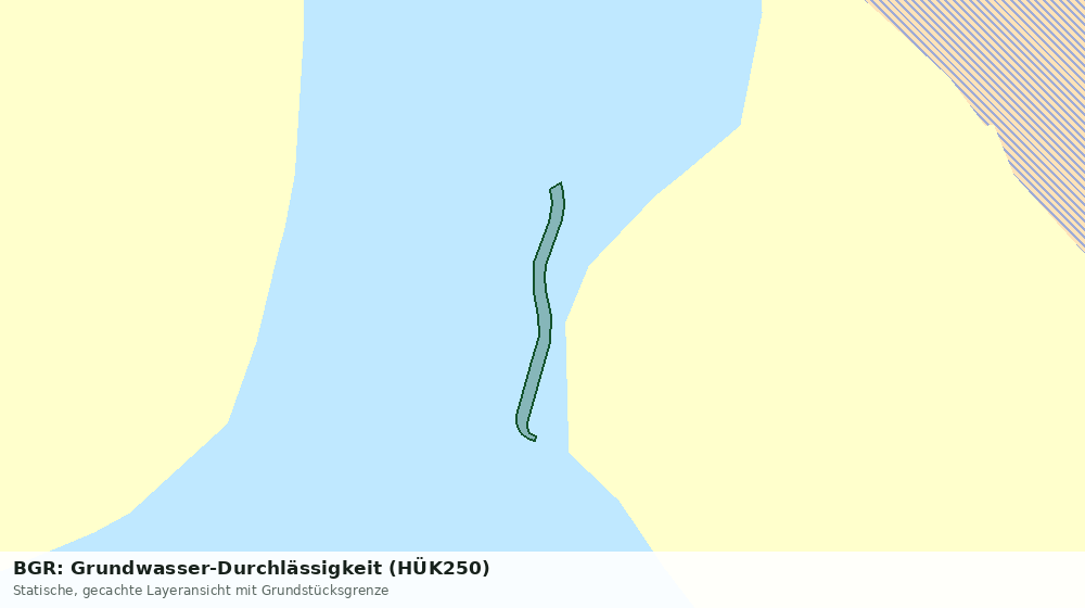 Statische Kartenansicht: BGR: Grundwasser-Durchlässigkeit (HÜK250)