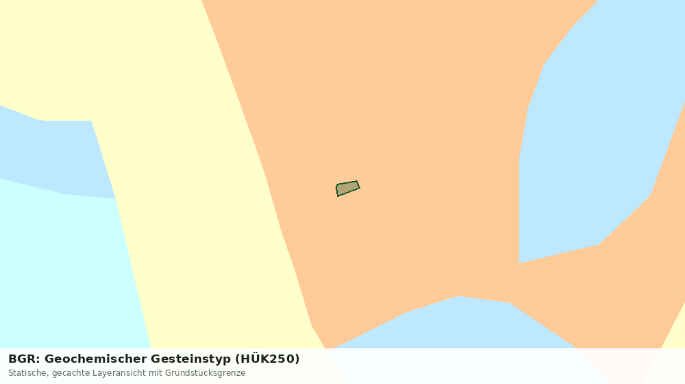 Statische Kartenansicht: BGR: Geochemischer Gesteinstyp (HÜK250)