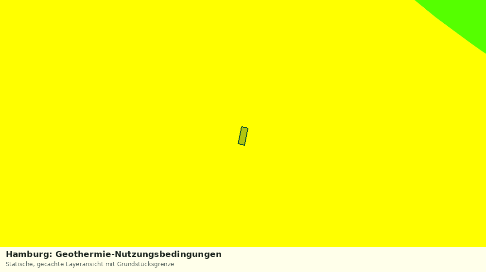 Statische Kartenansicht: Hamburg: Geothermie-Nutzungsbedingungen
