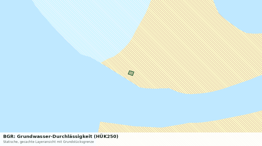 Statische Kartenansicht: BGR: Grundwasser-Durchlässigkeit (HÜK250)