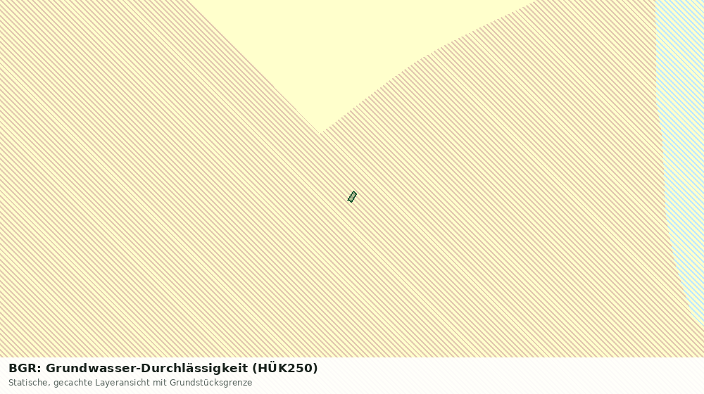 Statische Kartenansicht: BGR: Grundwasser-Durchlässigkeit (HÜK250)