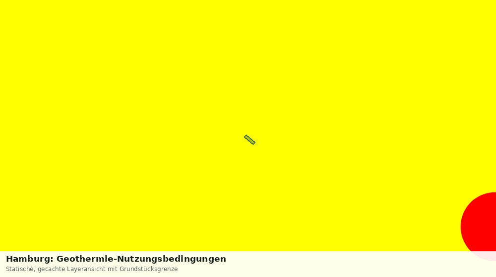 Statische Kartenansicht: Hamburg: Geothermie-Nutzungsbedingungen