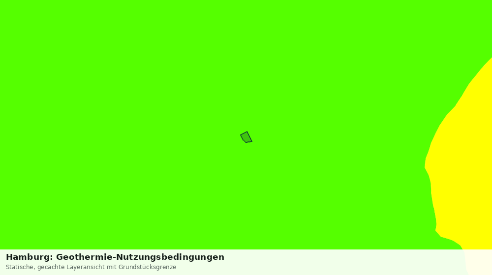 Statische Kartenansicht: Hamburg: Geothermie-Nutzungsbedingungen