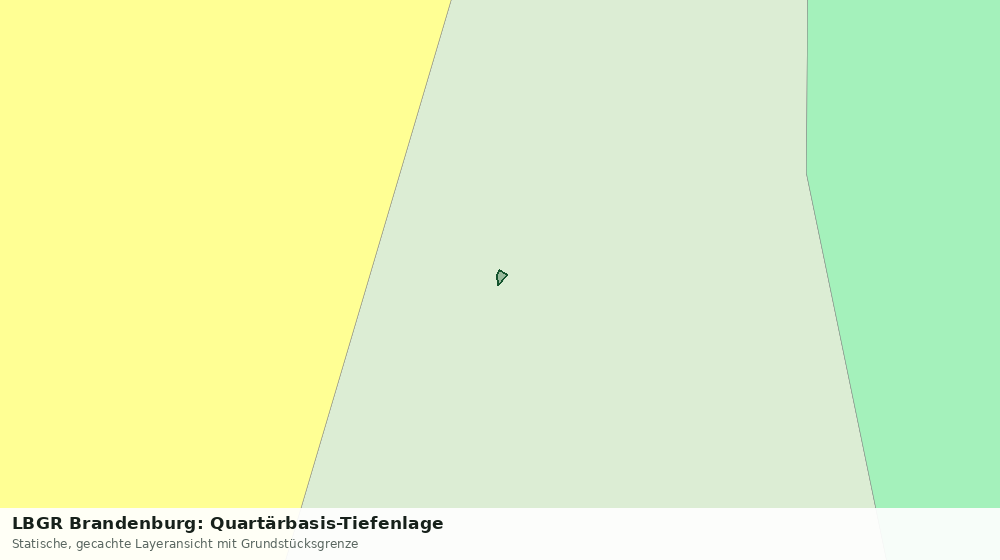 Statische Kartenansicht: LBGR Brandenburg: Quartärbasis-Tiefenlage