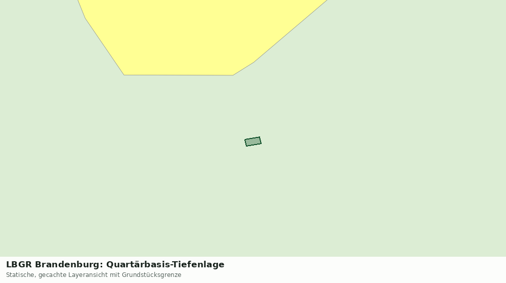Statische Kartenansicht: LBGR Brandenburg: Quartärbasis-Tiefenlage