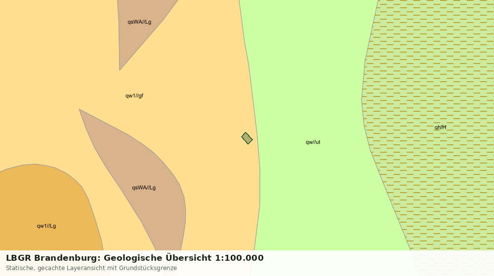 Statische Kartenansicht: LBGR Brandenburg: Geologische Übersicht 1:100.000