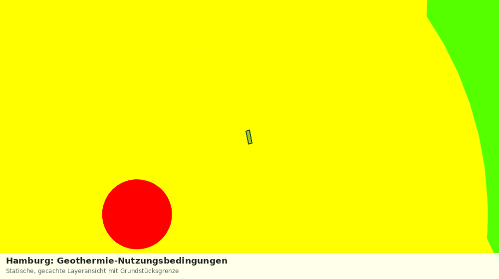 Statische Kartenansicht: Hamburg: Geothermie-Nutzungsbedingungen