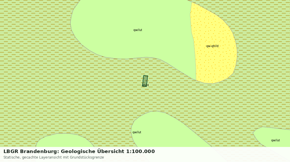 Statische Kartenansicht: LBGR Brandenburg: Geologische Übersicht 1:100.000