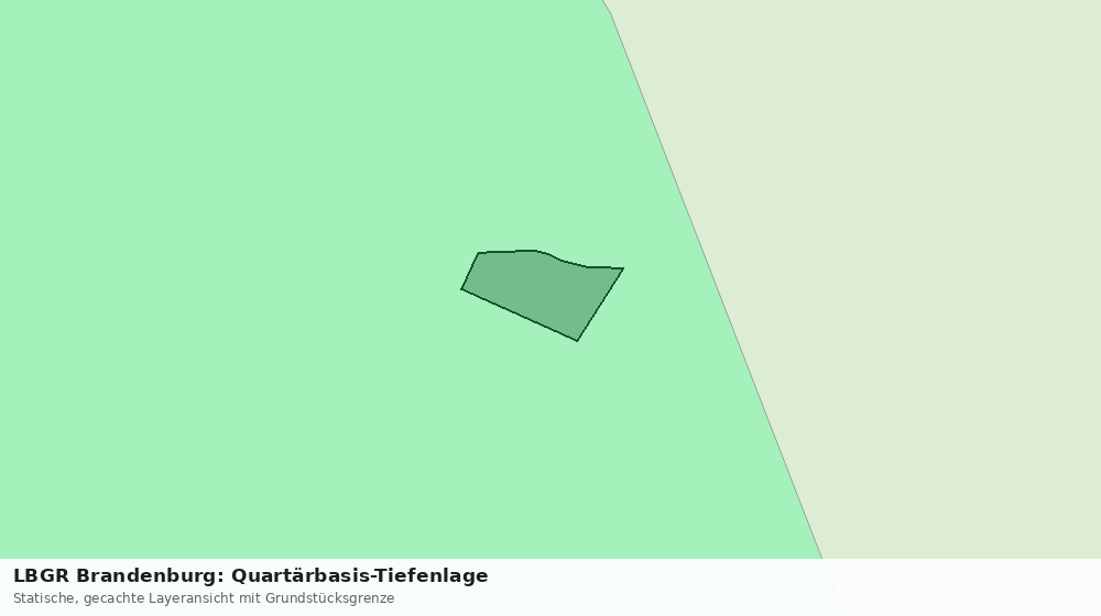 Statische Kartenansicht: LBGR Brandenburg: Quartärbasis-Tiefenlage