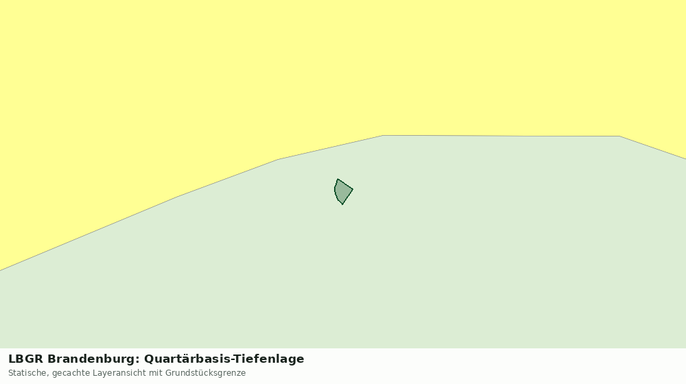 Statische Kartenansicht: LBGR Brandenburg: Quartärbasis-Tiefenlage
