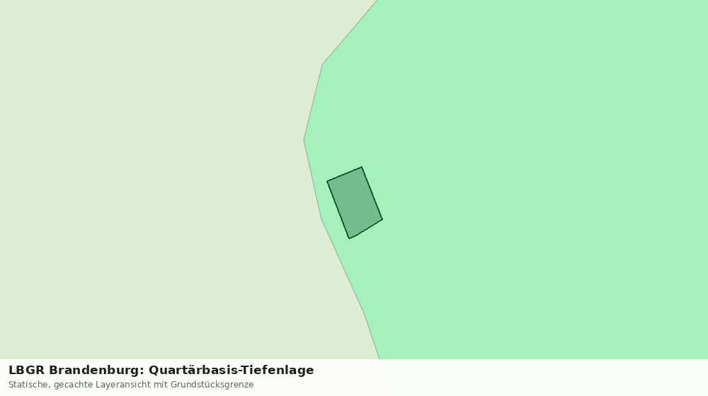Statische Kartenansicht: LBGR Brandenburg: Quartärbasis-Tiefenlage