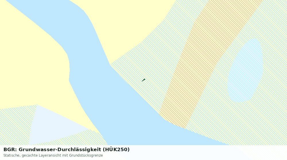 Statische Kartenansicht: BGR: Grundwasser-Durchlässigkeit (HÜK250)