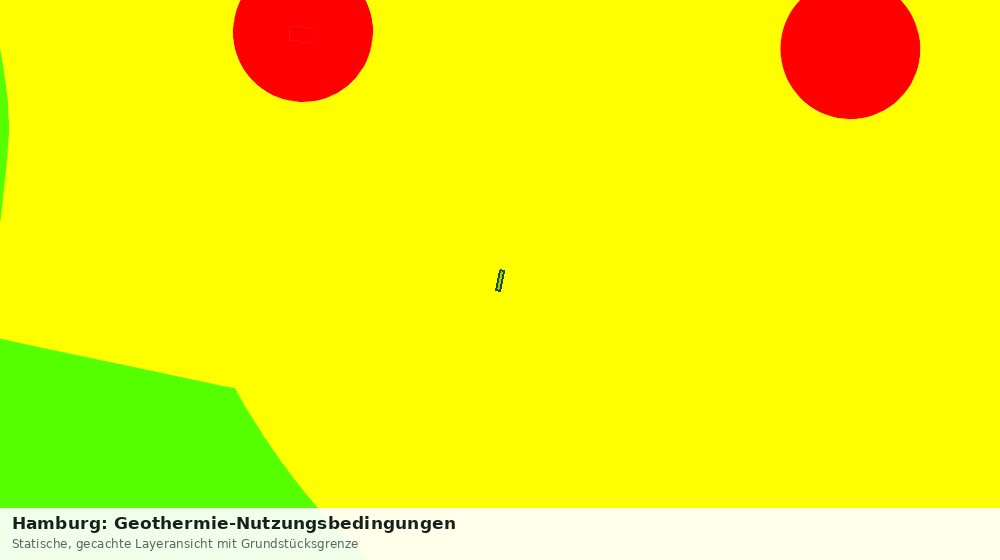 Statische Kartenansicht: Hamburg: Geothermie-Nutzungsbedingungen