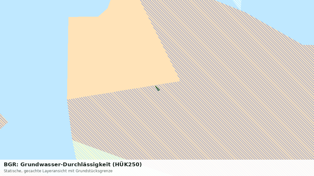 Statische Kartenansicht: BGR: Grundwasser-Durchlässigkeit (HÜK250)
