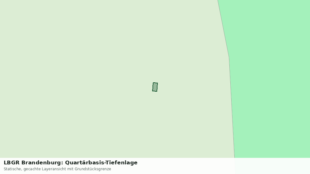 Statische Kartenansicht: LBGR Brandenburg: Quartärbasis-Tiefenlage