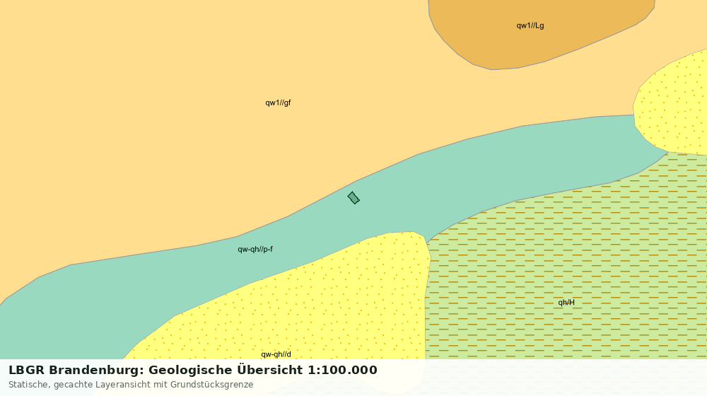 Statische Kartenansicht: LBGR Brandenburg: Geologische Übersicht 1:100.000