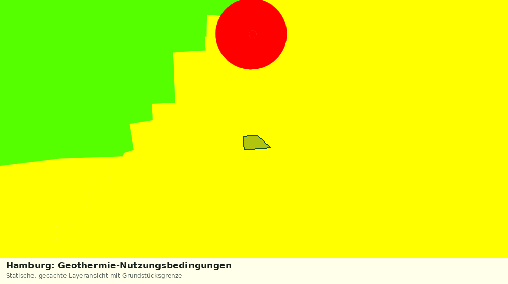 Statische Kartenansicht: Hamburg: Geothermie-Nutzungsbedingungen