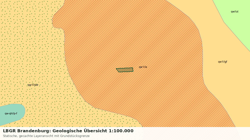 Statische Kartenansicht: LBGR Brandenburg: Geologische Übersicht 1:100.000