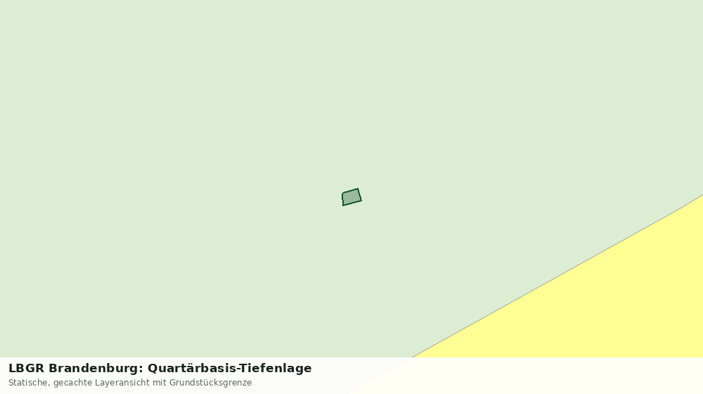 Statische Kartenansicht: LBGR Brandenburg: Quartärbasis-Tiefenlage