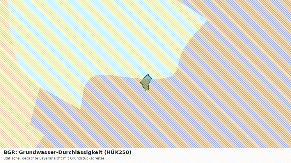 Statische Kartenansicht: BGR: Grundwasser-Durchlässigkeit (HÜK250)