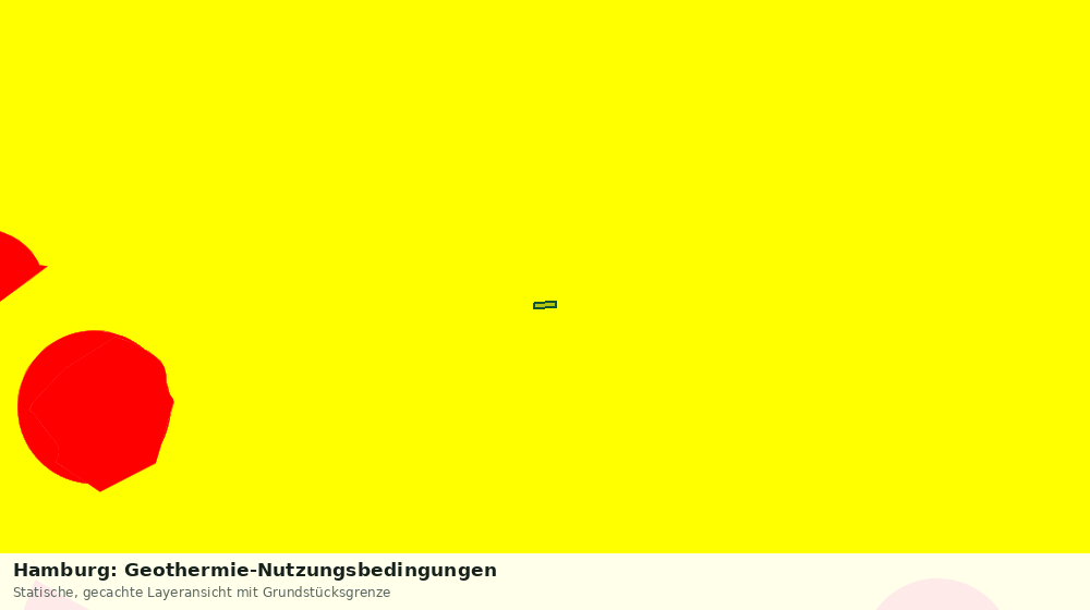 Statische Kartenansicht: Hamburg: Geothermie-Nutzungsbedingungen