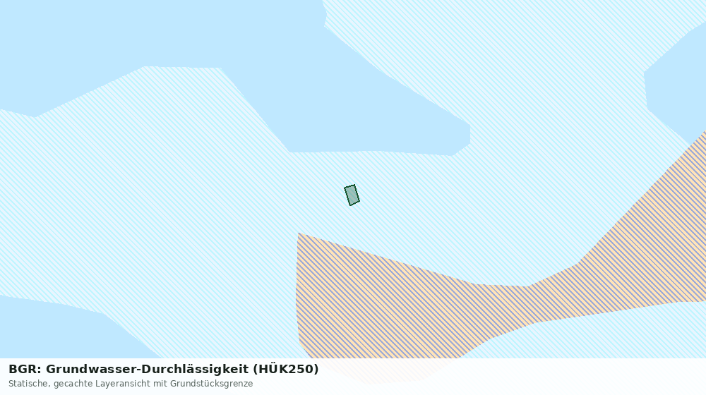 Statische Kartenansicht: BGR: Grundwasser-Durchlässigkeit (HÜK250)