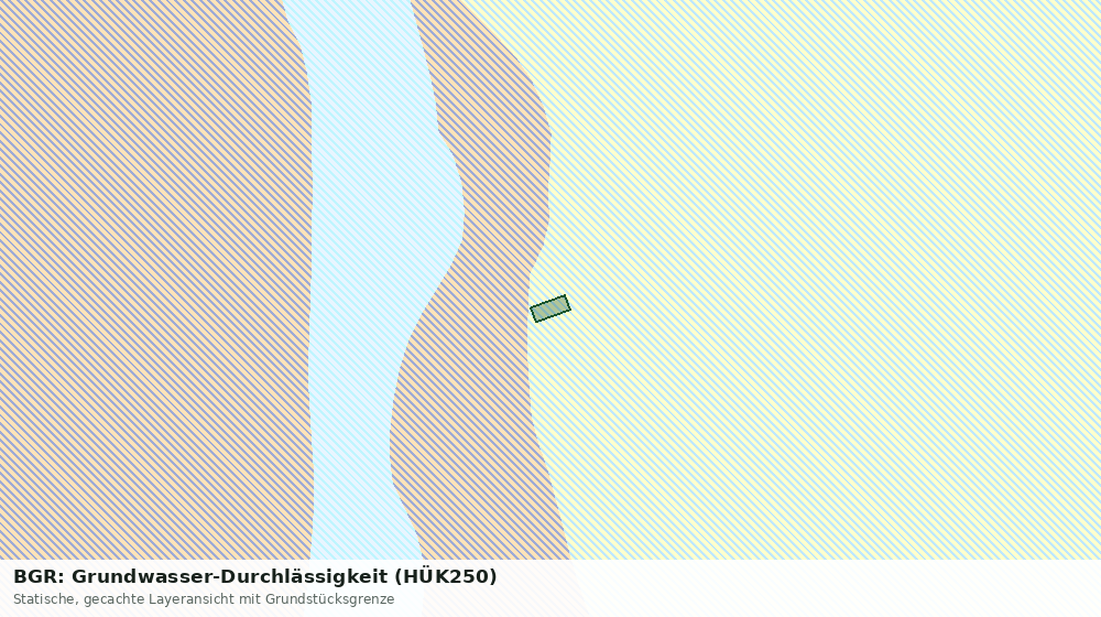 Statische Kartenansicht: BGR: Grundwasser-Durchlässigkeit (HÜK250)