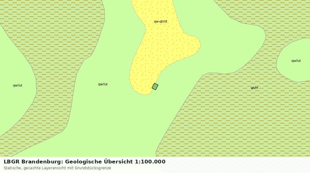 Statische Kartenansicht: LBGR Brandenburg: Geologische Übersicht 1:100.000