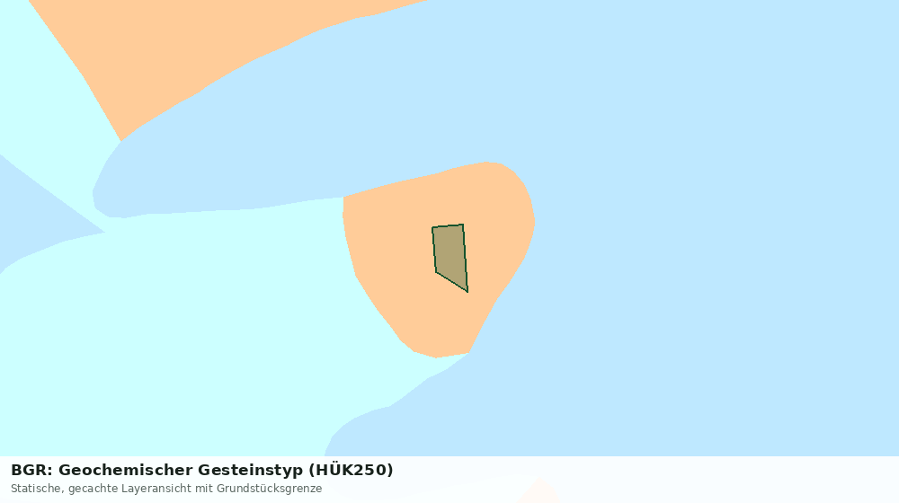 Statische Kartenansicht: BGR: Geochemischer Gesteinstyp (HÜK250)