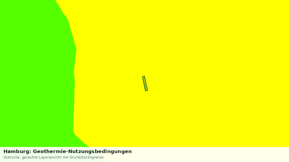 Statische Kartenansicht: Hamburg: Geothermie-Nutzungsbedingungen