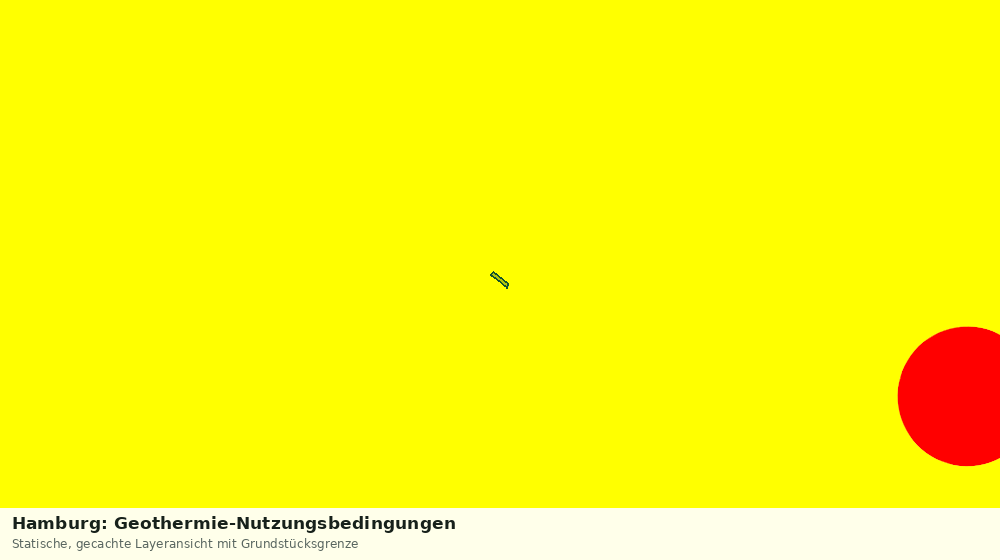 Statische Kartenansicht: Hamburg: Geothermie-Nutzungsbedingungen