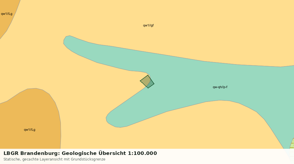 Statische Kartenansicht: LBGR Brandenburg: Geologische Übersicht 1:100.000