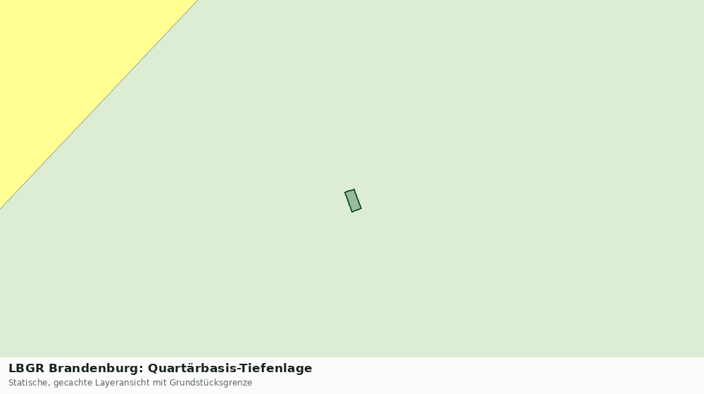 Statische Kartenansicht: LBGR Brandenburg: Quartärbasis-Tiefenlage
