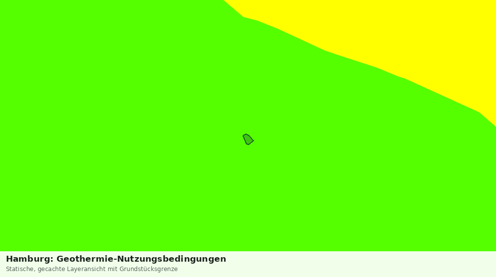 Statische Kartenansicht: Hamburg: Geothermie-Nutzungsbedingungen