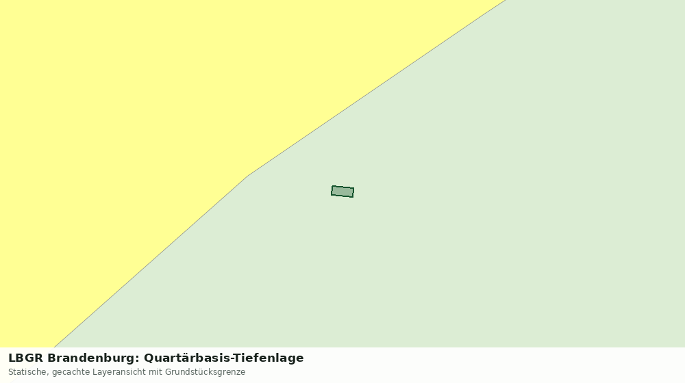 Statische Kartenansicht: LBGR Brandenburg: Quartärbasis-Tiefenlage