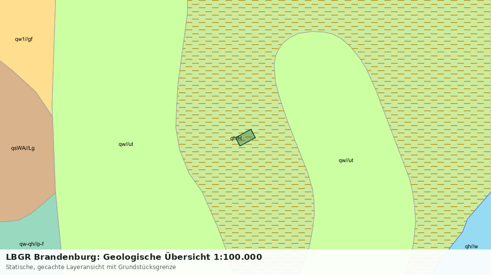 Statische Kartenansicht: LBGR Brandenburg: Geologische Übersicht 1:100.000