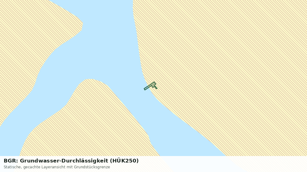 Statische Kartenansicht: BGR: Grundwasser-Durchlässigkeit (HÜK250)
