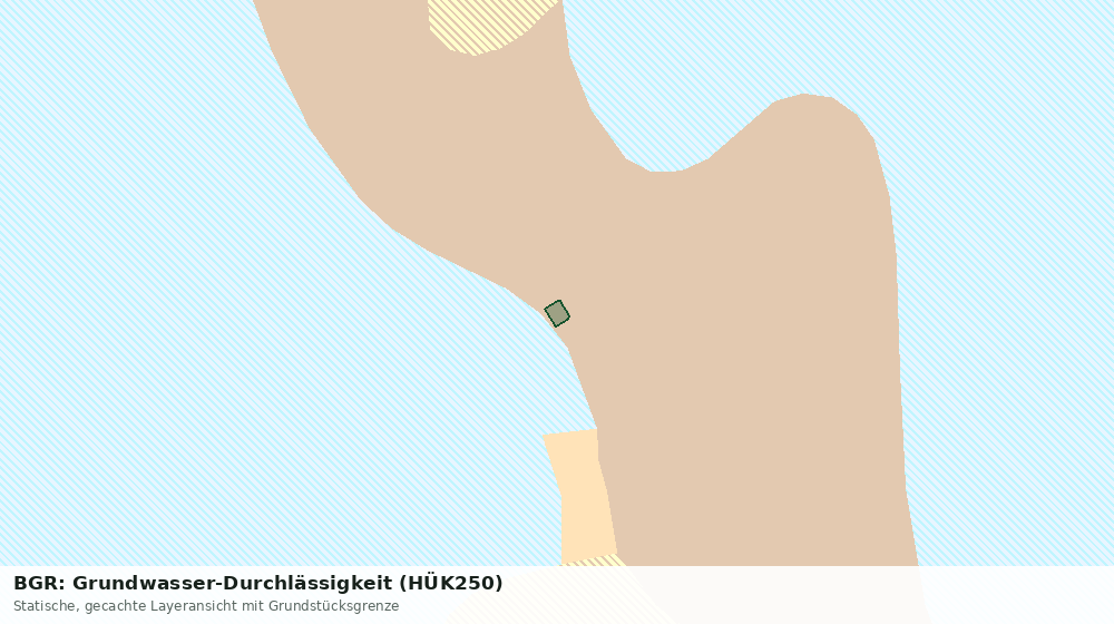 Statische Kartenansicht: BGR: Grundwasser-Durchlässigkeit (HÜK250)