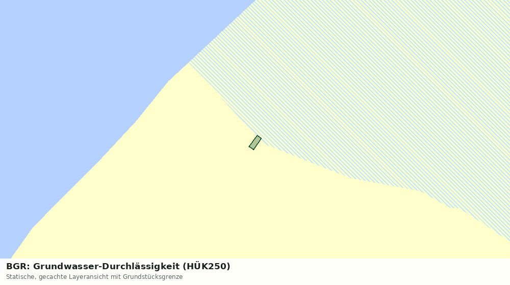 Statische Kartenansicht: BGR: Grundwasser-Durchlässigkeit (HÜK250)
