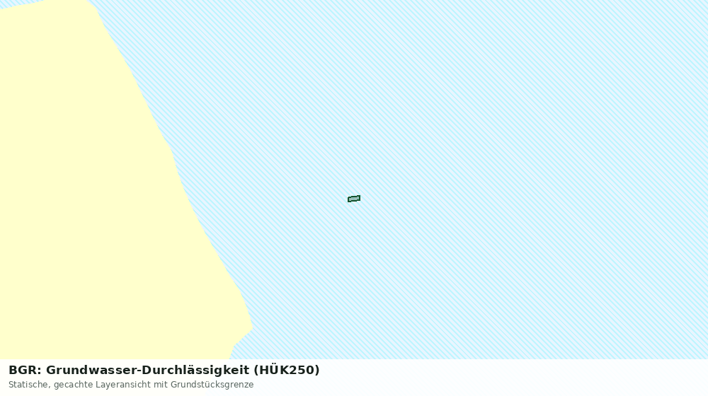 Statische Kartenansicht: BGR: Grundwasser-Durchlässigkeit (HÜK250)