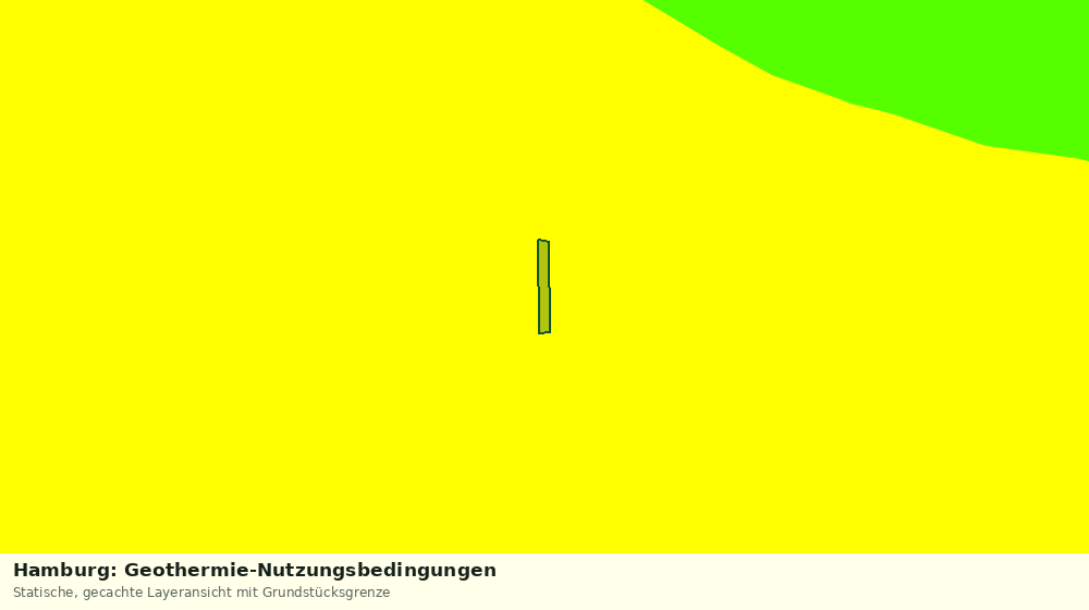 Statische Kartenansicht: Hamburg: Geothermie-Nutzungsbedingungen