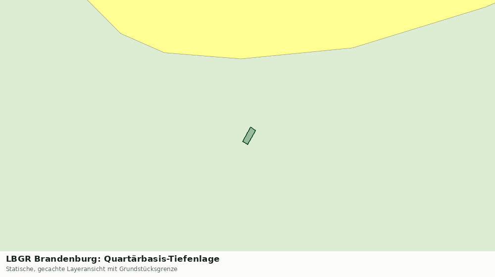 Statische Kartenansicht: LBGR Brandenburg: Quartärbasis-Tiefenlage