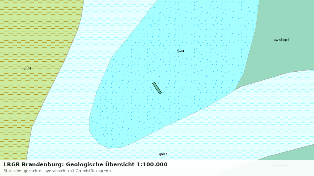 Statische Kartenansicht: LBGR Brandenburg: Geologische Übersicht 1:100.000