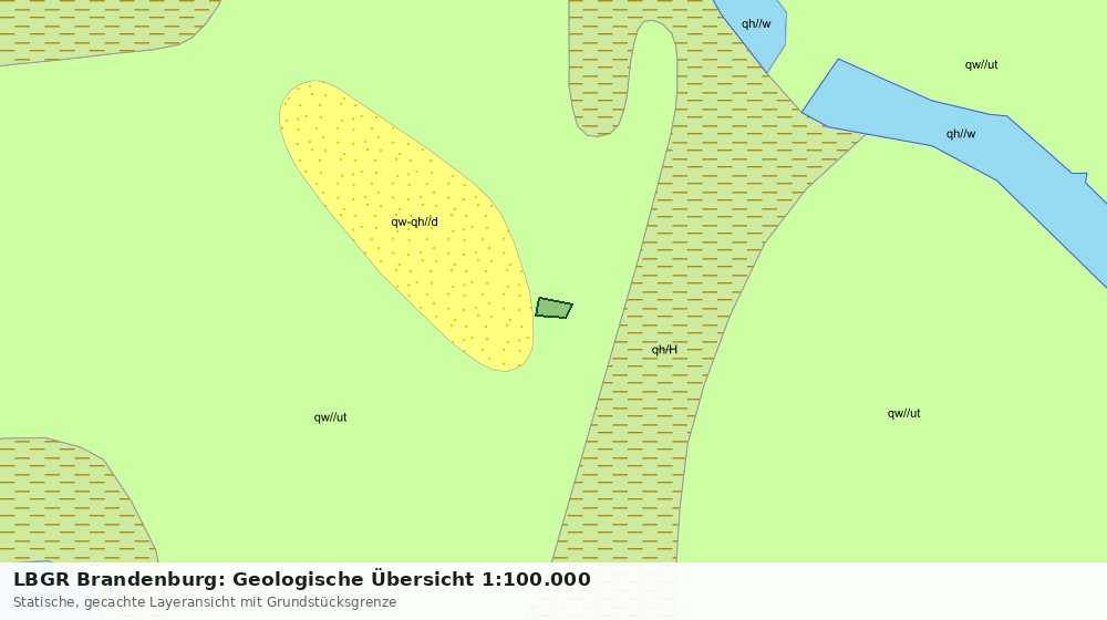Statische Kartenansicht: LBGR Brandenburg: Geologische Übersicht 1:100.000
