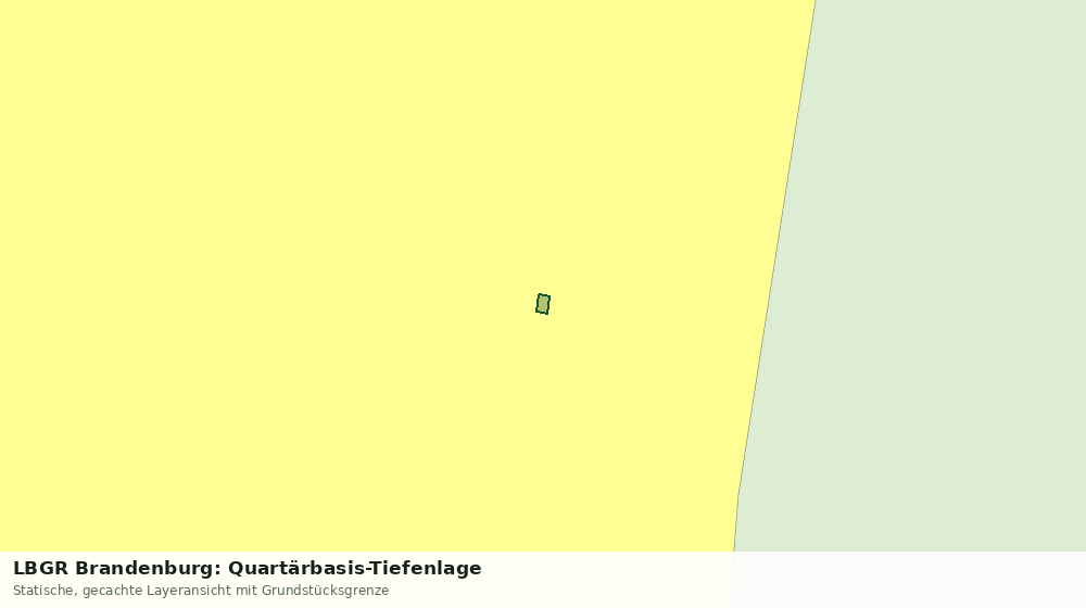 Statische Kartenansicht: LBGR Brandenburg: Quartärbasis-Tiefenlage