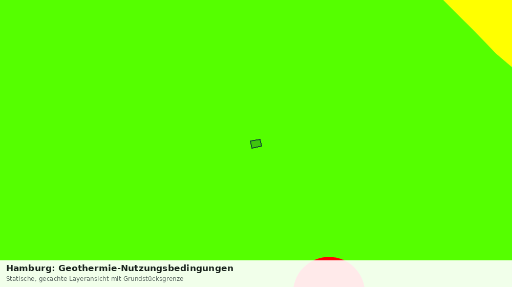 Statische Kartenansicht: Hamburg: Geothermie-Nutzungsbedingungen