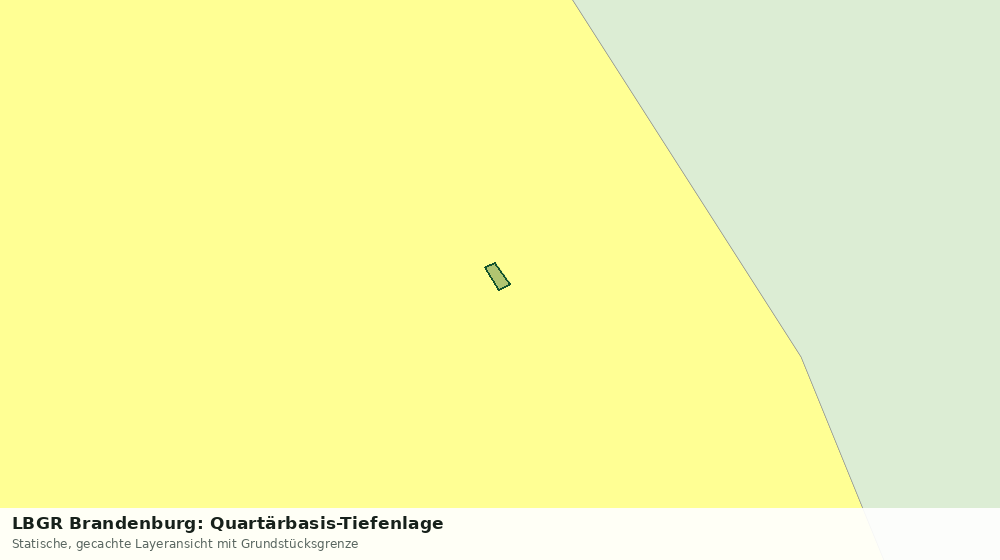 Statische Kartenansicht: LBGR Brandenburg: Quartärbasis-Tiefenlage
